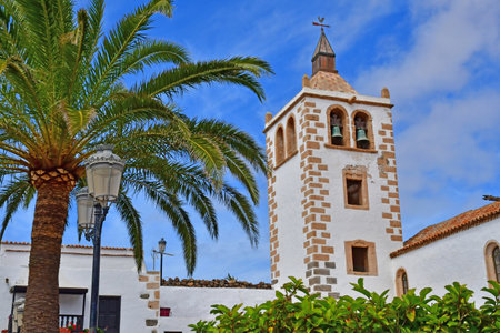 Fuerteventura, Canary Islands - March 15 2024: the Saint Mary church in Betancuriaのeditorial素材