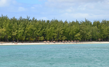 Port Louis, Republic of Mauritius - July 28 2014: the picturesque seaside cityのeditorial素材