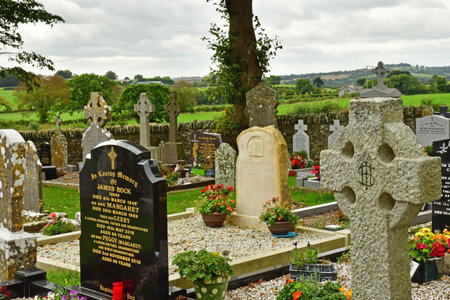 Drogheda; Ireland - September 15 2022: the Monasterboiceのeditorial素材