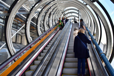 Paris; France - October 10 2024: the Georges Pompidou centerのeditorial素材