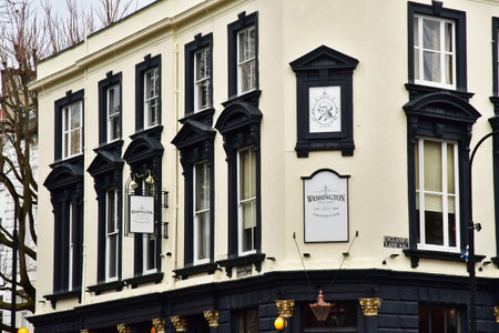 London, England - December 15 2023: the Belsize park districtのeditorial素材