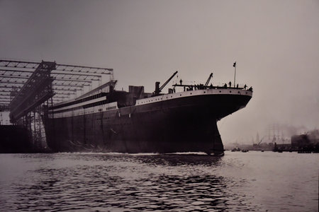 Belfast; Northern Ireland - September 15 2022: the Titanic Belfast museumのeditorial素材