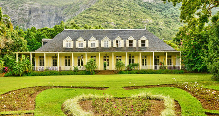 Moka, Republic of Mauritius - July 28 2014: the picturesque seaside cityのeditorial素材