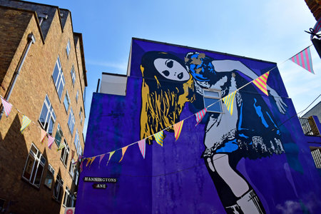 Brighton, England - June 04 2023: the city centerのeditorial素材