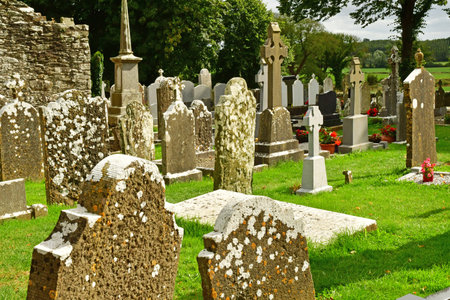 Drogheda; Ireland - September 15 2022: the Monasterboiceのeditorial素材