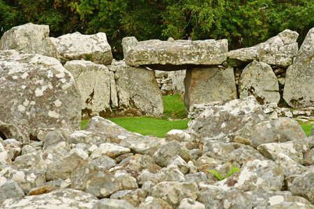 County of Donegal,Ireland - September 15 2022: the Creevykeel Court Tomb siteのeditorial素材