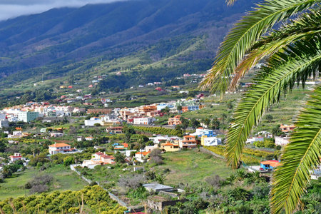 La Palma, Canary Islands - March 15 2024: the landscape view from the Mirador de la Conceptionのeditorial素材