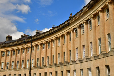 Bath; England - May 30 2024: the Royal Crescentのeditorial素材