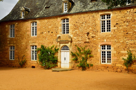 Salignac Eyvigues; France - October 7 2023: the picturesque Eyrignac manor gardensのeditorial素材