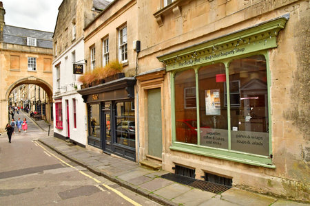 Bath; England - May 30 2024: the picturesque city centerのeditorial素材