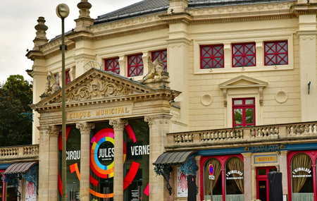 Amiens; France - June 20 2024: the circus in the city centerのeditorial素材