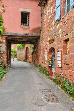 Collonges la Rouge, France - August 18, 2024: the picturesque old villageのeditorial素材