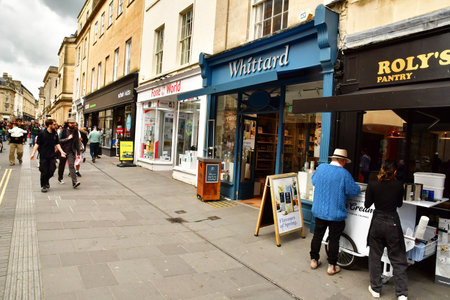 Bath; England - May 30 2024: the picturesque city centerのeditorial素材