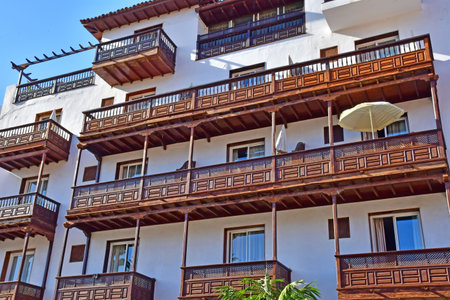 Tenerife, Canary Islands - March 15 2024: the city of Puerto de la Cruzのeditorial素材