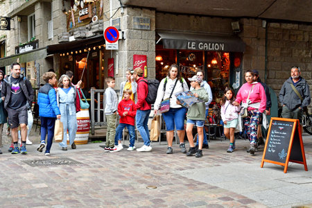 Saint-Malo; France - July 30 2023: the walled cityのeditorial素材