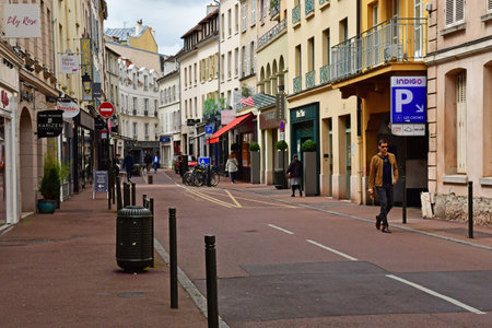 Germain en Laye; France - May 6 2023: the picturesque city centerのeditorial素材