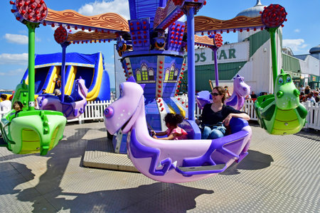 Brighton, England - June 04 2023: the Brighton Palace Pierのeditorial素材