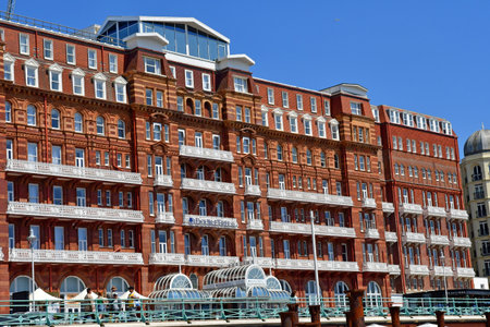 Brighton, England - June 04 2023: the seaside,のeditorial素材