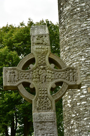 Drogheda; Ireland - September 15 2022: the Monasterboiceのeditorial素材