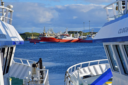 Killybegs, Ireland - September 15 2022: the fishing porのeditorial素材