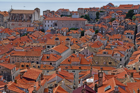 Dubrovnik; Croatia - August 29 2022: the picturesque old cityのeditorial素材