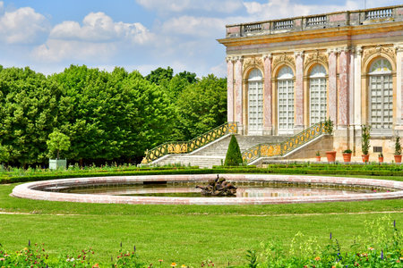 Versailles; France - June 26 2024: the Grand Trianon in the Marie Antoinette estateのeditorial素材