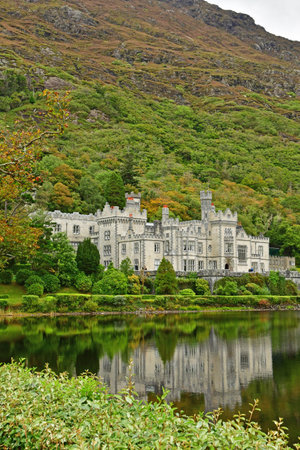 Kylemore, Ireland - September 15 2022: the Kylemore abbeyのeditorial素材