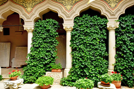 Bucharest, Romania - July 2 2023: the Stavropoleos monasteryのeditorial素材