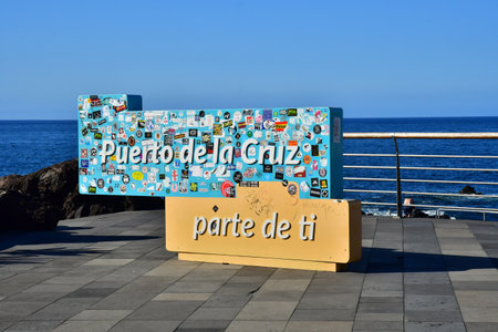 Tenerife, Canary Islands - March 15 2024: the city of Puerto de la Cruzのeditorial素材