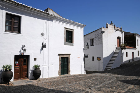 Monsaraz, Portugal - July 3 2010: the picturesque villageのeditorial素材