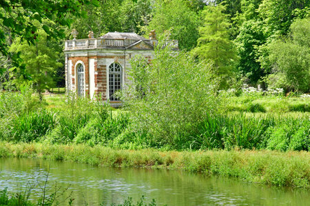 Dampierre; France - July 10 2024: the classical castleのeditorial素材