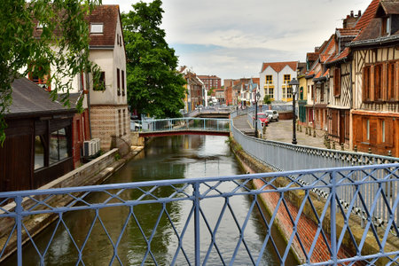 Amiens; France - June 20 2024: the city centerのeditorial素材