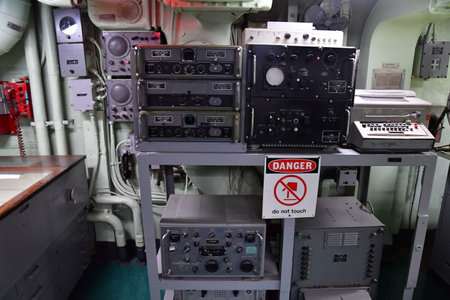 New York City; USA - September 9 2023: command deck the Intrepidのeditorial素材