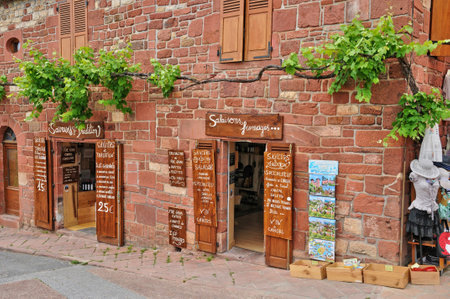 Collonges la Rouge, France - August 18, 2024: the picturesque old villageのeditorial素材