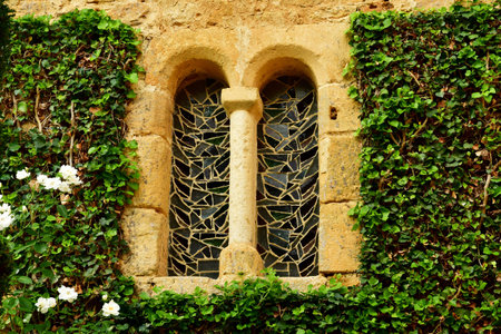 Salignac Eyvigues; France - October 7 2023: the picturesque Eyrignac manor gardensのeditorial素材