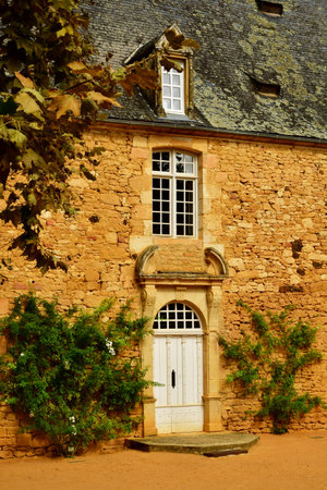 Salignac Eyvigues; France - October 7 2023: the picturesque Eyrignac manor gardensのeditorial素材