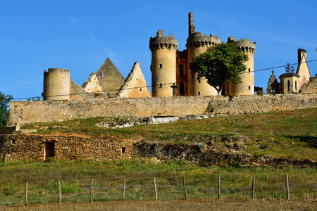 Saint Vincent le Paluel; France - October 7 2023: the Paluel castleのeditorial素材