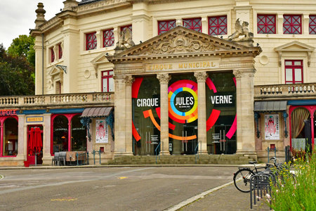 Amiens; France - June 20 2024: the circus in the city centerのeditorial素材