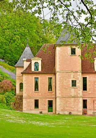 Medan; France - April 28 2024: the renaissance castleのeditorial素材