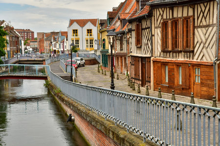 Amiens; France - June 20 2024: the city centerのeditorial素材
