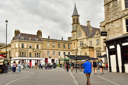 Bath; England - May 30 2024: the picturesque city centerのeditorial素材