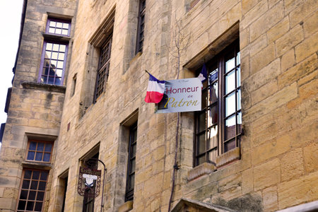 Sarlat la Caneda; France - October 7 2023: the picturesque old cityのeditorial素材