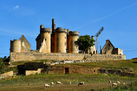 Saint Vincent le Paluel; France - October 7 2023: the Paluel castleのeditorial素材
