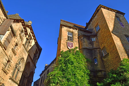 Sarlat la Caneda; France - October 7 2023: the picturesque old cityのeditorial素材