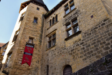 Sarlat la Caneda; France - October 7 2023: the picturesque old cityのeditorial素材