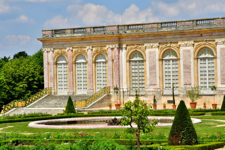 Versailles; France - June 26 2024: the Grand Trianon in the Marie Antoinette estateのeditorial素材
