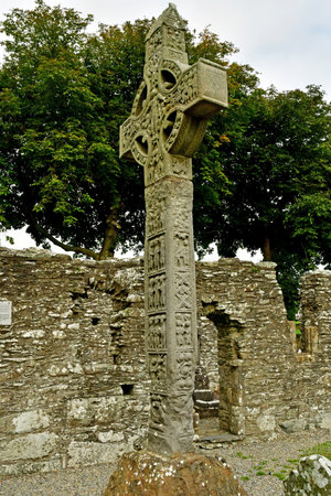 Drogheda; Ireland - September 15 2022: the Monasterboiceのeditorial素材