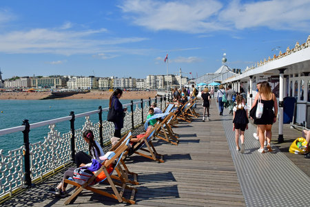 Brighton, England - June 04 2023: the Brighton Palace Pierのeditorial素材