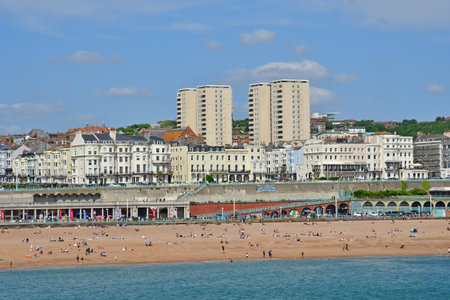 Brighton, England - June 04 2023: the seaside,のeditorial素材