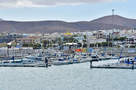Fuerteventura, Canary Islands - March 15 2024: the city of Puerto del Rosarioのeditorial素材